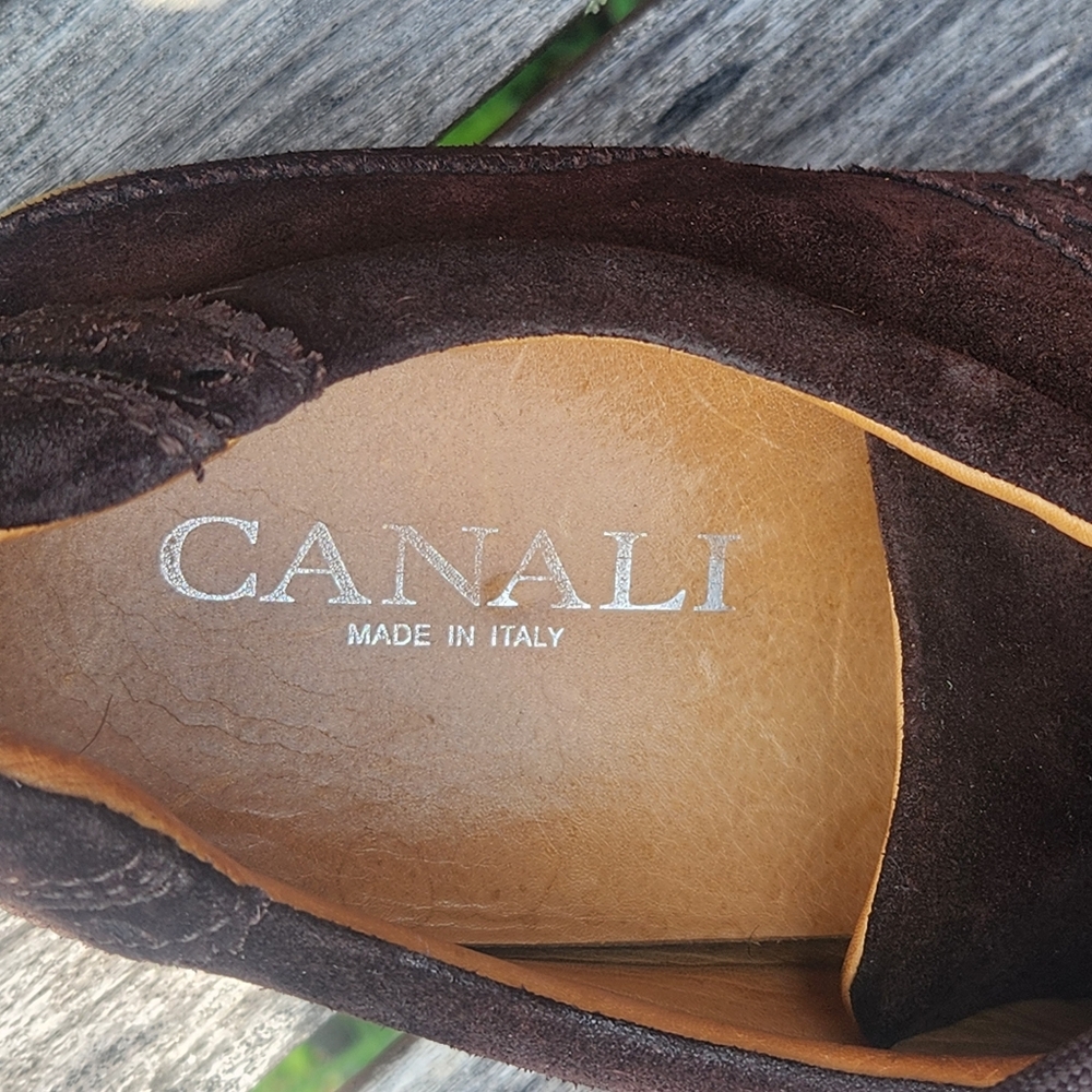Canali Brown Suede Sneakers Casual Athletic Shoes 43 View 3